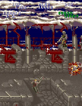 Super Contra screen shot game playing